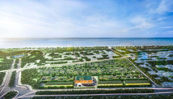 Wyndham Phú Quốc như một khu vườn xanh tự nhiên giữa lòng đảo Ngọc Phú Quốc. Ảnh phối cảnh dự án  - wyndham-phu-quoc-chon-rieng-xanh-mat-giua-trung-tam-bai-truong - Wyndham Phú Quốc &#8211; Chốn Riêng Xanh Mát Giữa Trung Tâm Bãi Trường