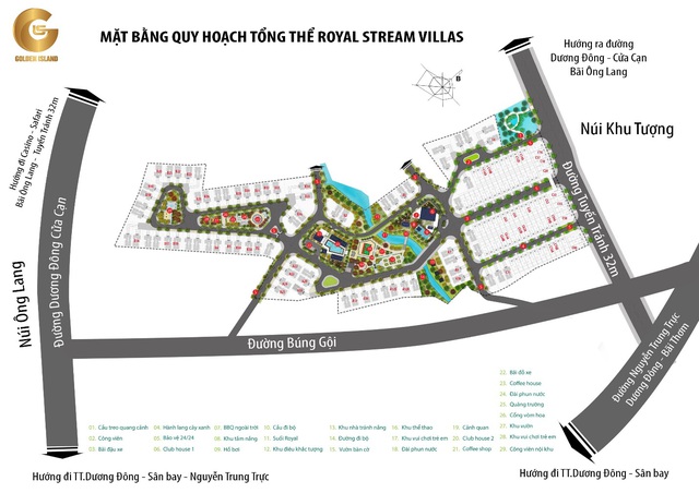 Mặt bằng quy hoạch tổng thể Royal Stream Villas- WikiLand  - photo-1-1574137666430417472484 - Bất động sản Phú Quốc đón làn gió mới