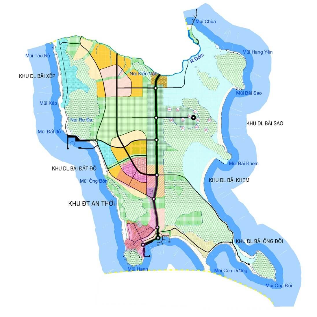 Thông tin về bản đồ quy hoạch thị trấn An Thới Phú Quốc mới nhất