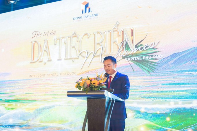 Ông Nguyễn Thái Bình, Tổng Giám đốc Đông Tây Land phát biểu tại sự kiện. Ảnh: Đông Tây Land - WikiLand  - 371-3760-1649832197 - Chiến lược phát triển của Đông Tây Land trong năm 2022