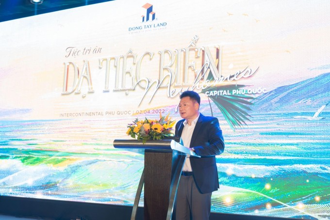 Ông Đặng Quang Minh - Tổng Giám đốc Meyland phát biểu tại sự kiện. Ảnh: Đông Tây Land - WikiLand  - 372-9025-1649832198 - Chiến lược phát triển của Đông Tây Land trong năm 2022