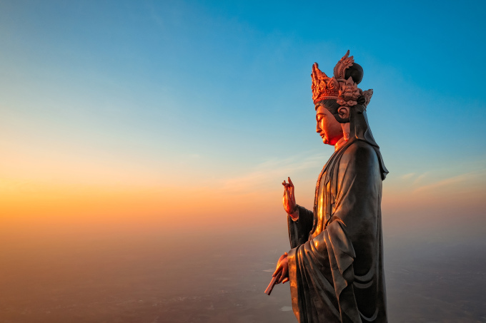 Phật Bà Tây Bổ Đà Sơn trên đỉnh núi Bà Đen. Ảnh: Sun Group - WikiLand  - pha-t-ba-ta-y-bo-da-so-n-tre-n-3680-5933-1650371363 - Những điểm vui chơi tại Phú Quốc, Tây Ninh dịp lễ 30/4 và 1/5